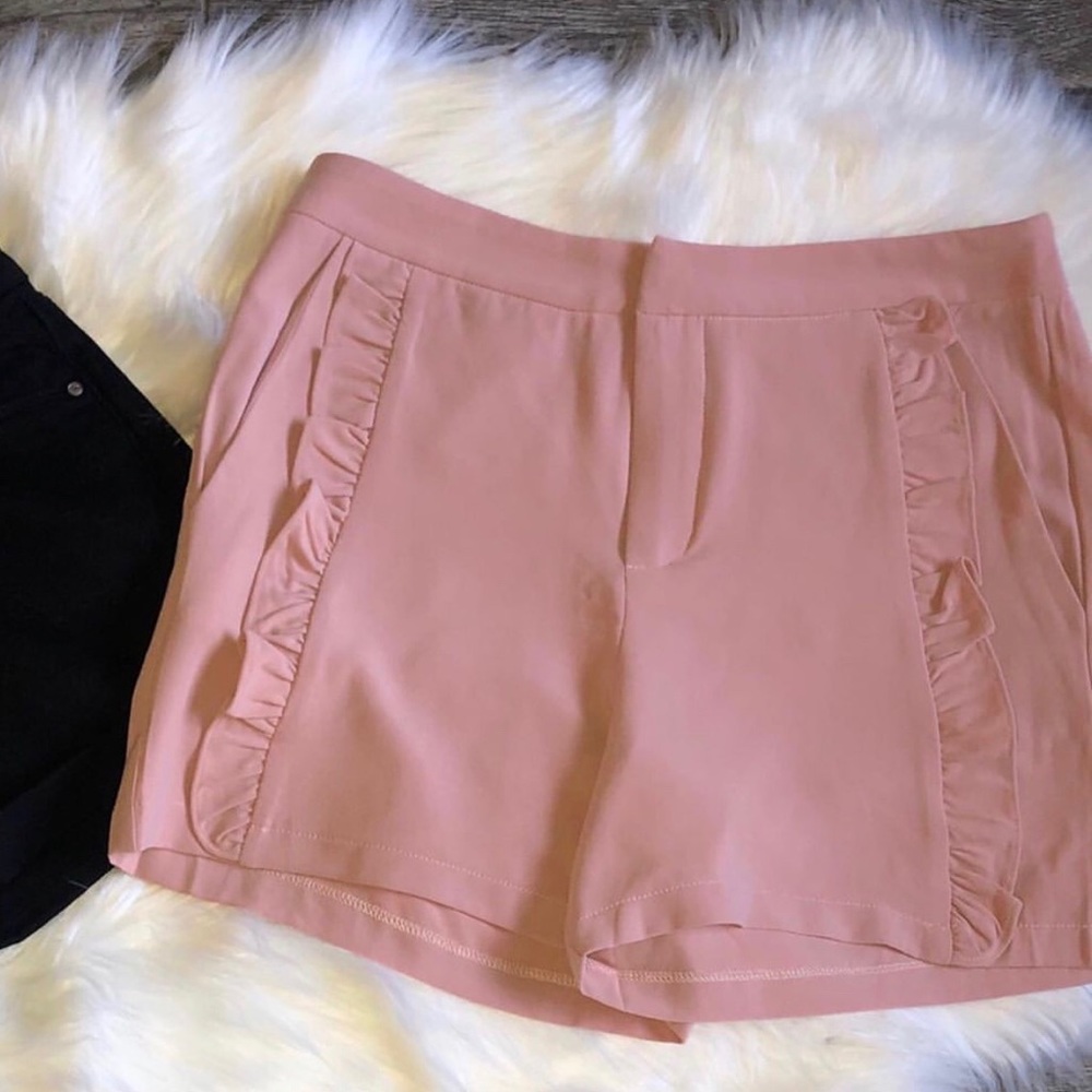 Pink Ruffle shorts